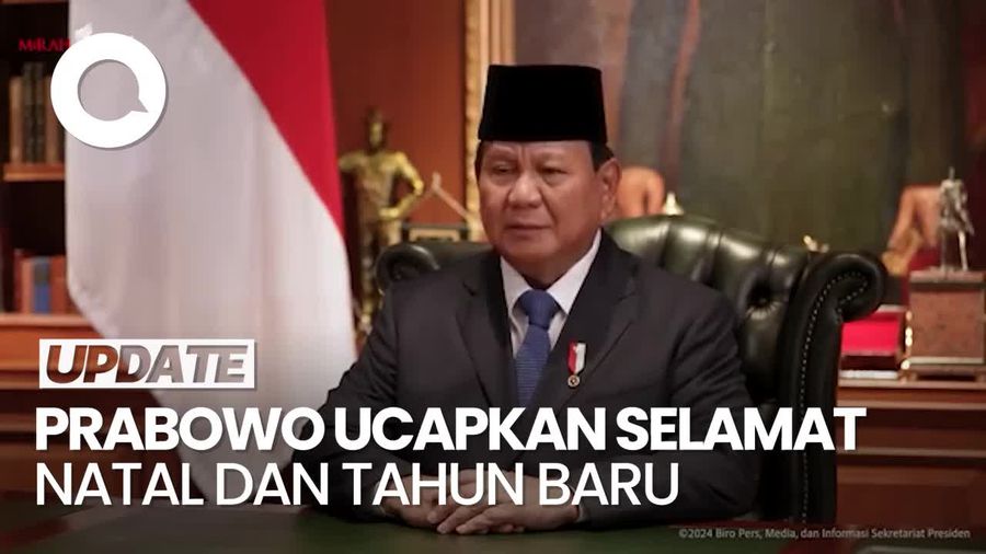 Video Prabowo Ucapkan Selamat Hari Natal dan Tahun Baru 2025