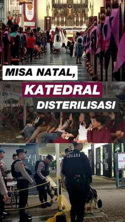 Video: Sterilisasi Katedral Jakarta Selama Misa Natal Dilakukan 2-3 Kali