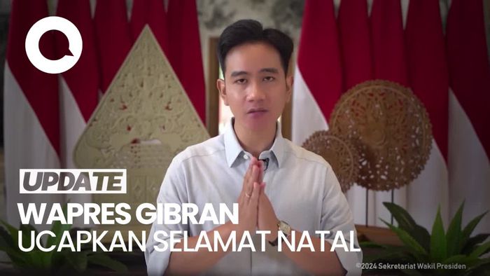 Video Gibran Ucapkan Selamat Natal: Semoga Kedamaian Senantiasa Menyertai Kita