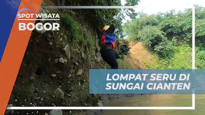 Bermain Lompat Seru di Spot Keren Sungai Cianten Bogor