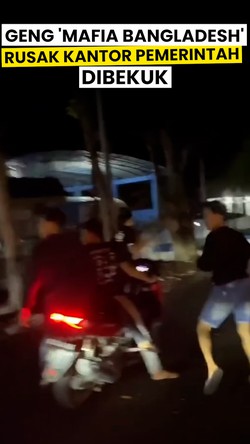 Video: Duh! Geng Mafia Bangladesh Rusak Kantor Pemerintah di Asahan