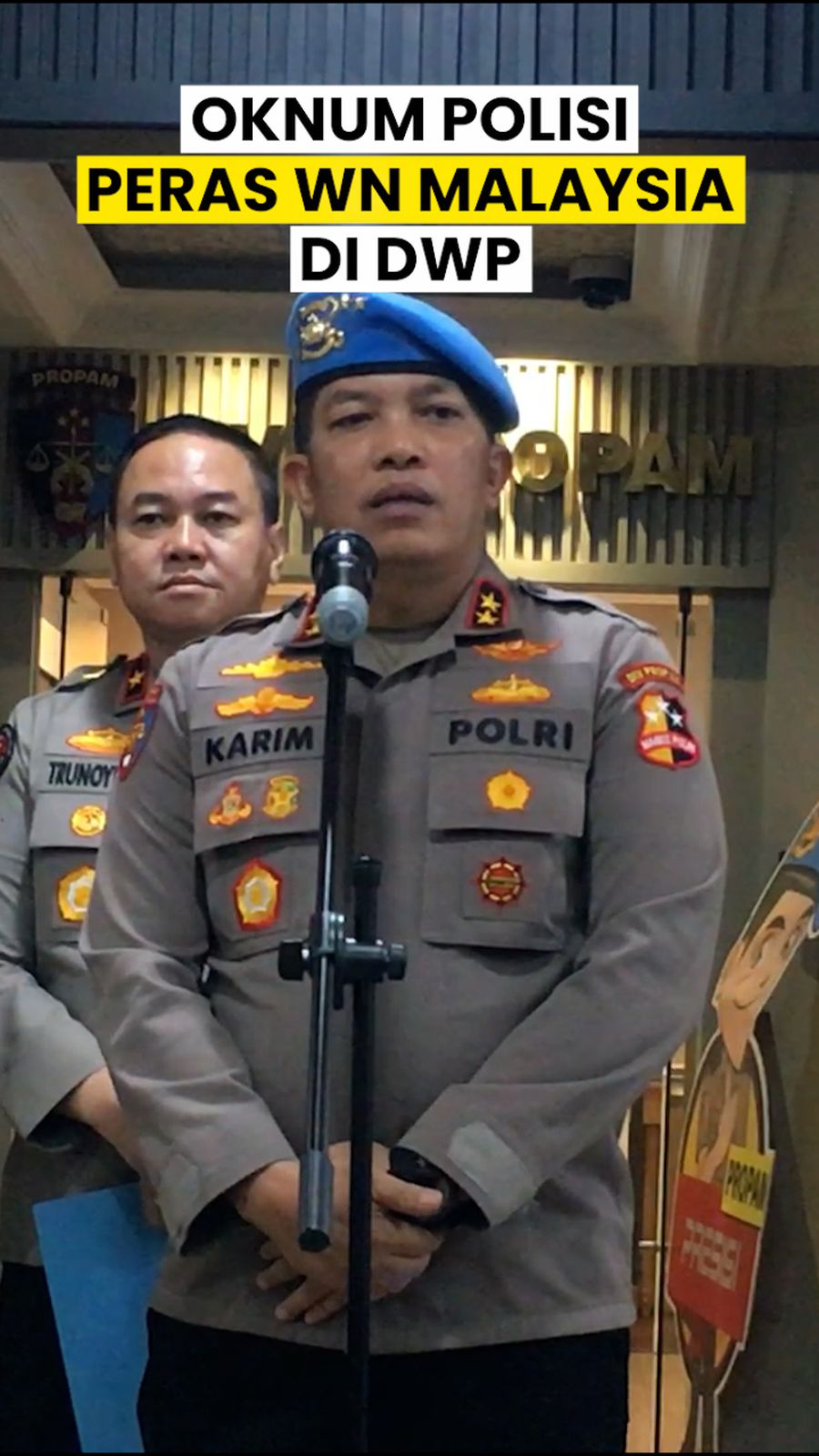 Video: Kasus Dugaan Pemerasan WN Malaysia oleh Polisi di DWP Diambil Alih Div Propam