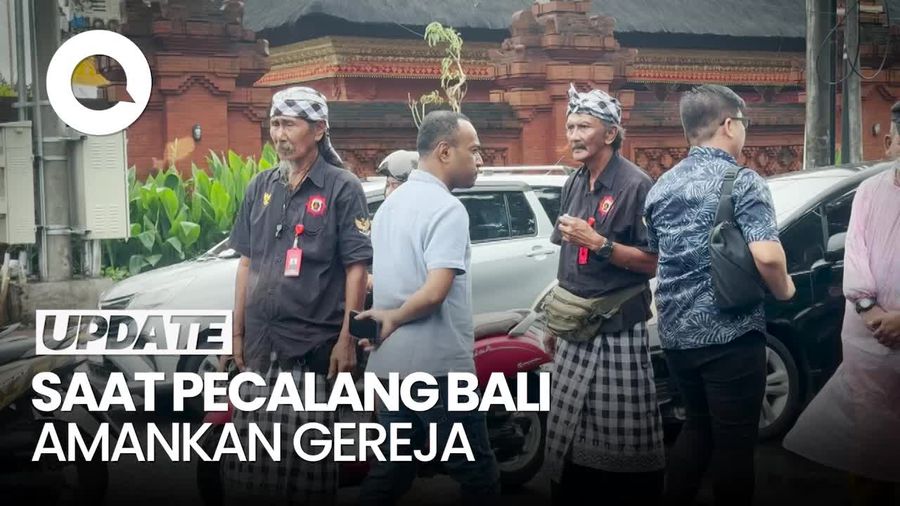 Video: Wujud Toleransi di Bali, Saat Pecalang Ikut Amankan Ibadah Natal