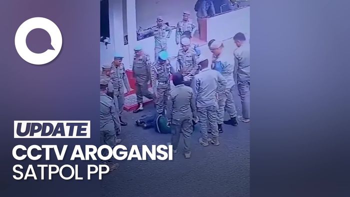 Video: Aksi Arogansi Oknum Satpol PP Gorontalo Pukul-Tendang Pemotor