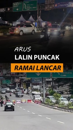 Video: Arus Lalin Arah Puncak Bogor Ramai Lancar Malam Ini 