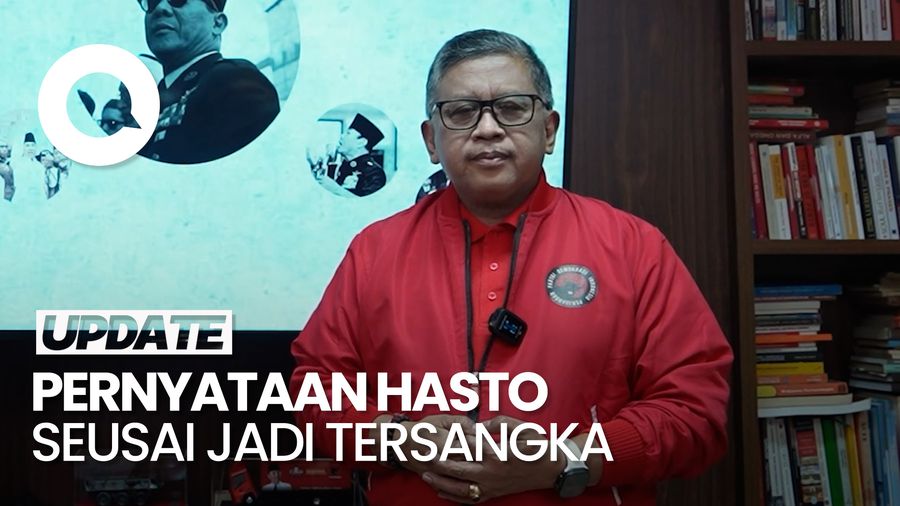 Video Hasto soal Jadi Tersangka KPK: Kami Taat Hukum