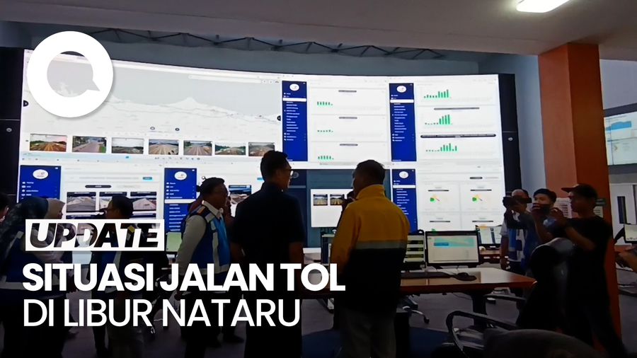 Video Melihat Arus Lalin Tol saat Libur Nataru di Command Center Jasa Marga