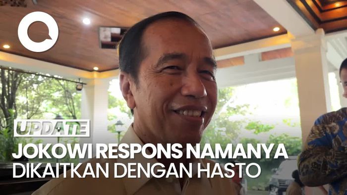 Video: Tawa Jokowi soal Namanya Dikaitkan dengan Penetapan Tersangka Hasto