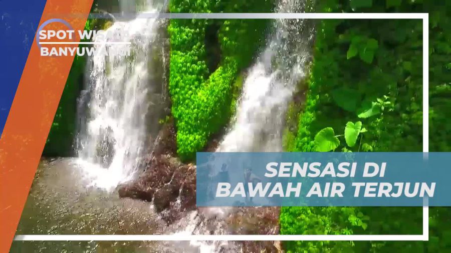 Sensasi Menyegarkan di Bawah Air Terjun Jagir, Banyuwangi