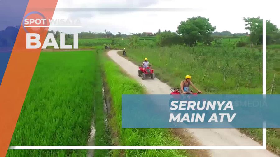 Menantang Diri Bermain ATV Melintasi Sawah di Bali