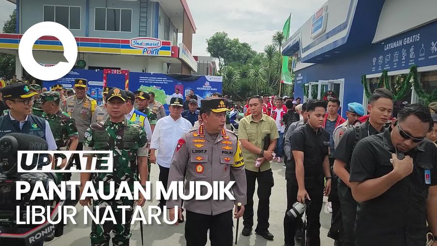 Video: Menko PMK-Kapolri Pantau Mudik Nataru di Rest Area Km 57 Tol Cikampek