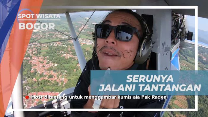 Serunya Mengikuti Tantangan di Pesawat Saat Terbang di Bogor