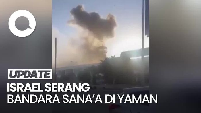 Video: Situasi Mencekam Serangan Israel di Bandara Yaman