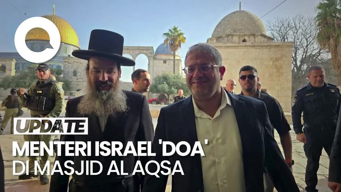 Video: Momen Menteri Israel Doa di Kompleks Masjid Al Aqsa