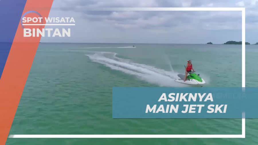 Sensasi Bermain Jetski di Pantai Lagoi, Bintan