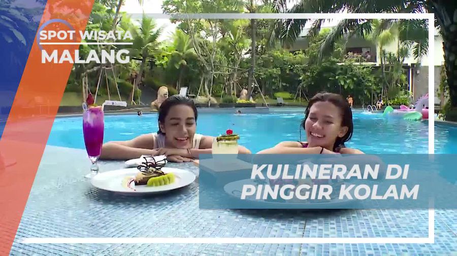 Mencicipi Cemilan Lezat di Pinggir Kolam Renang Hotel Kota Malang