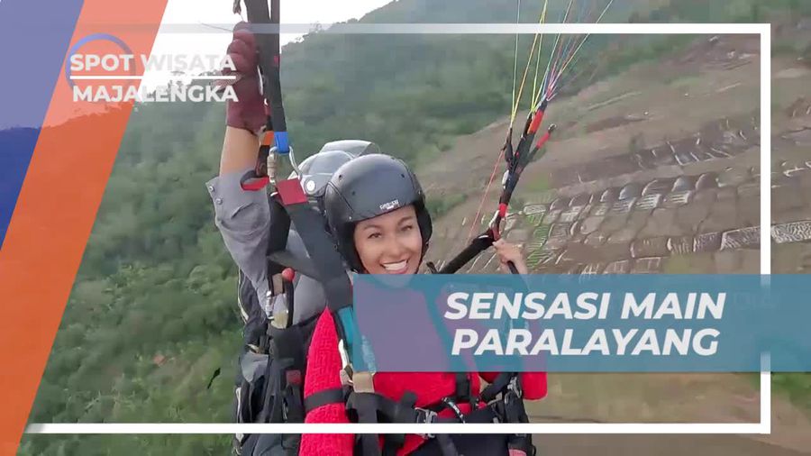 Menikmati Pemandangan Menakjubkan Saat Paralayang di Majalengka