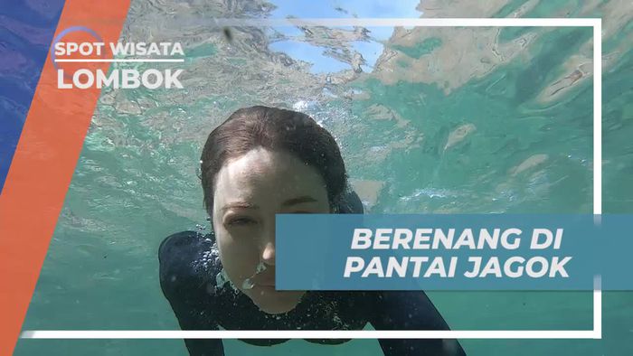 Berenang Seru di Kejernihan Pantai Jagok, Lombok