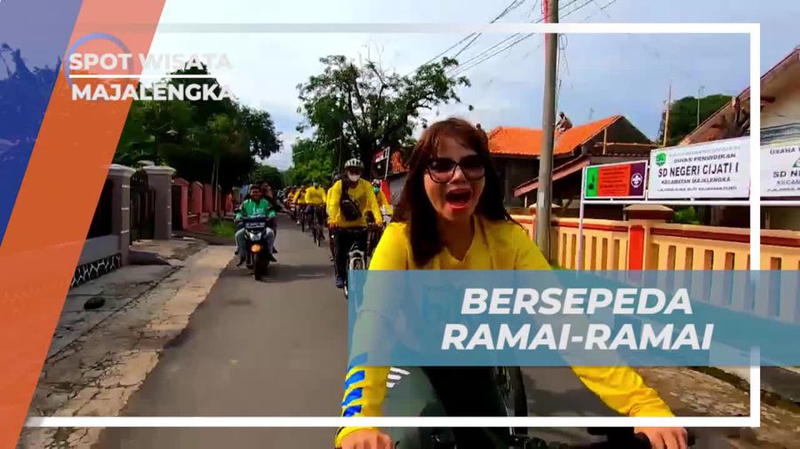 Bersepeda Bersama di Majalengka yang Asri