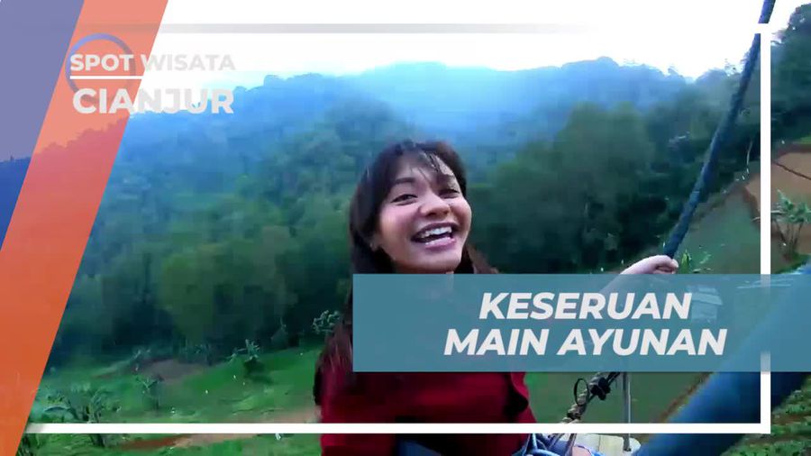 Bermain Ayunan Seru yang Berbeda di Cianjur