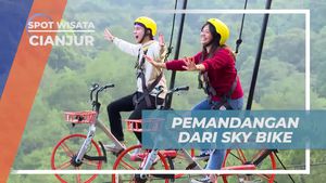 Menikmati Pemandangan Indah dari Sky Bike di Cianjur