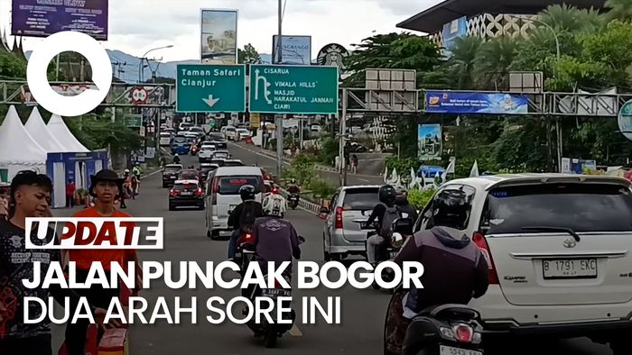 Video: One Way Disetop, Arus Lalin di Puncak Bogor Ramai Lancar