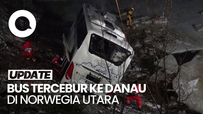 Video: Bus di Norwegia Utara Tercebur ke Danau, 3 Penumpang Tewas