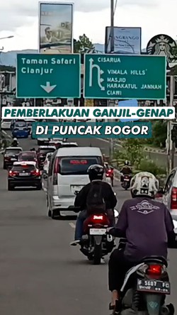 Video: Catat! Ganjil-Genap di Puncak Bogor Berlaku hingga 5 Januari