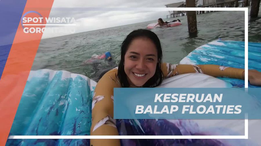 Rasakan Keseruan Balap Floaties di Pulau Cinta, Gorontalo