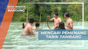 Mencari Pemenang dalam Lomba Tarik Tambang di Curug, Bandung