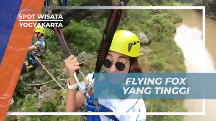Tantang Adrenalin di Flying Fox Air Terjun Srigethuk, Yogyakarta