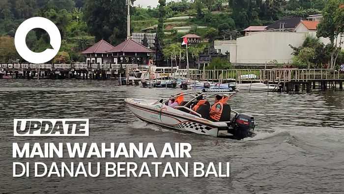Video: Menikmati Libur Nataru dengan Main Wahana Air di Danau Beratan Bali