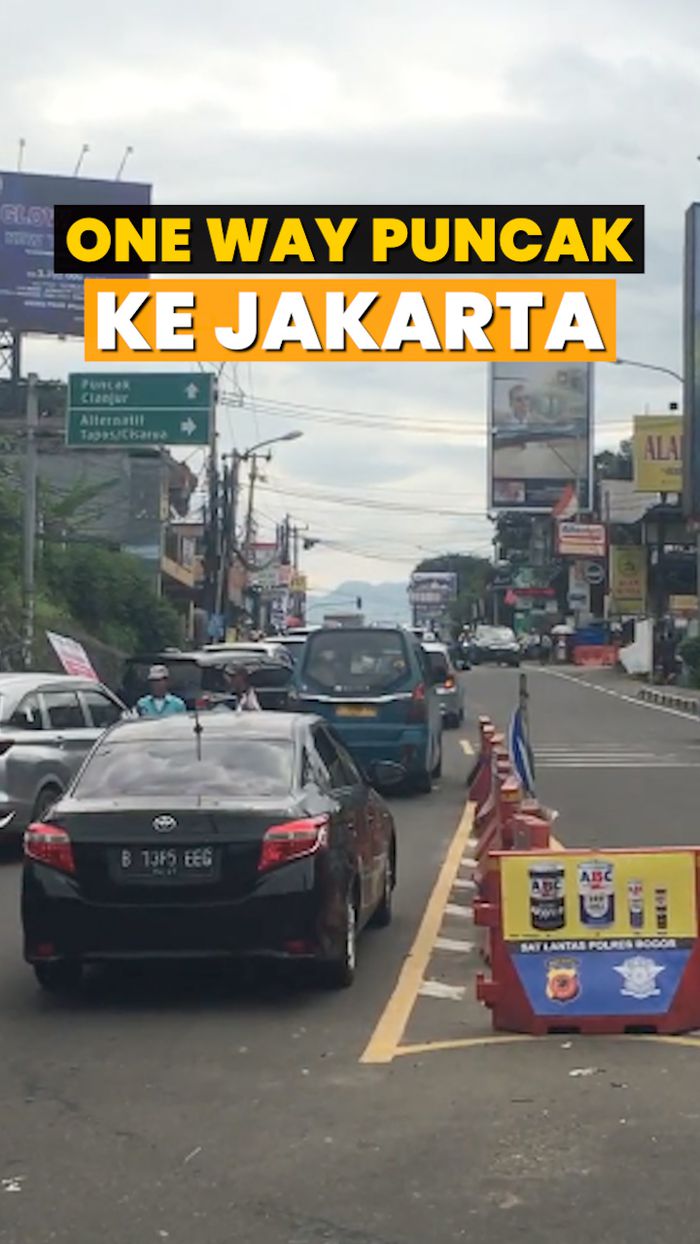 Video: Siang Ini, One Way Diterapkan dari Arah Puncak Menuju Jakarta