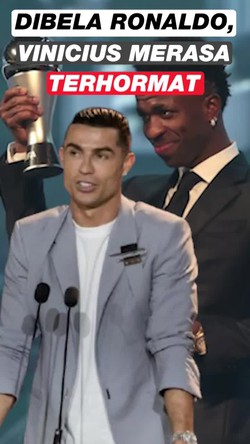Video Vinicius Merasa Terhormat Dibela Ronaldo soal Ballon dOr