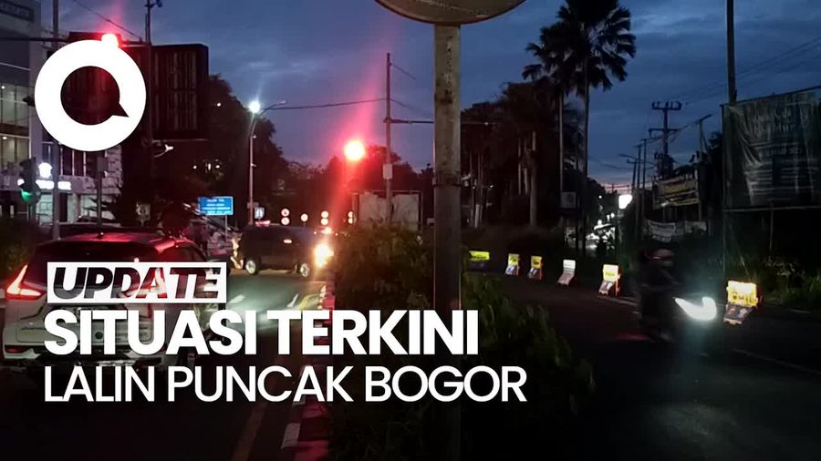 Video: Arus Lalin di Jalur Puncak Bogor Ramai Lancar Malam Ini