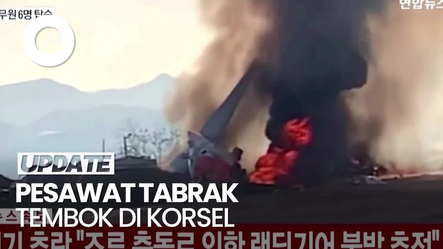 Video: Pesawat Tabrak Tembok di Bandara Korsel, Sedikitnya 28 Orang Tewas
