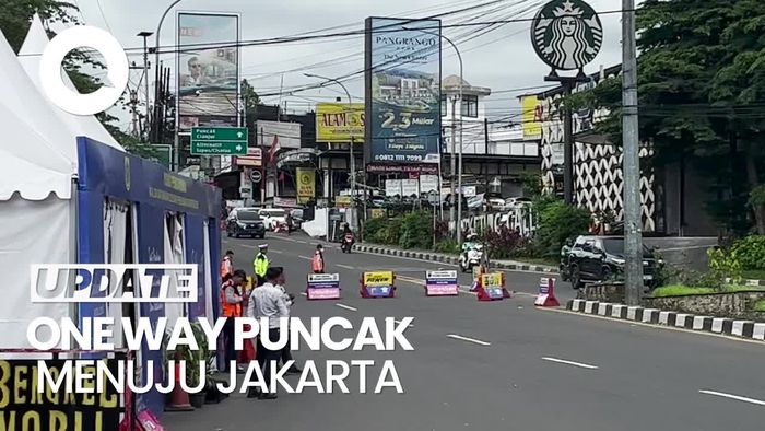 Video One Way Arah Puncak Menuju Jakarta Siang Ini