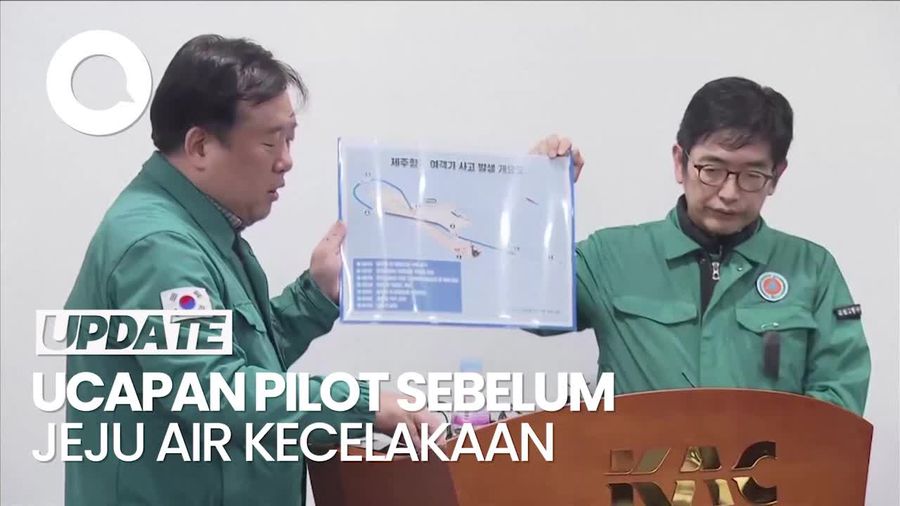 Video Ucapan Pilot Jeju Air Sebelum Kecelakaan: Mayday-Tabrakan Burung