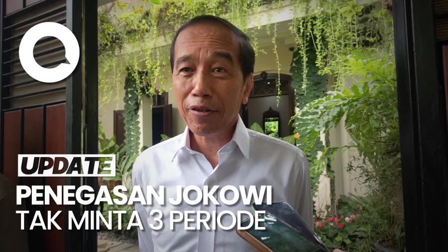 Video Jokowi Tegaskan Tak Minta 3 Periode: Tanya Saja Bu Mega