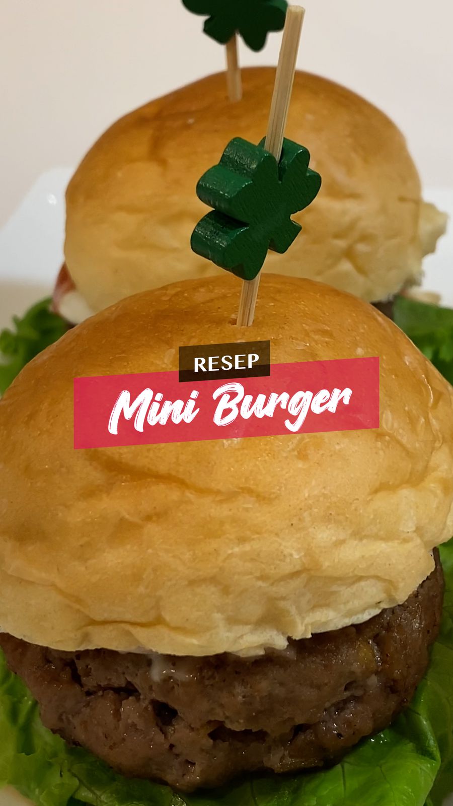 Mini Burger Untuk Menu Tahun Baruan