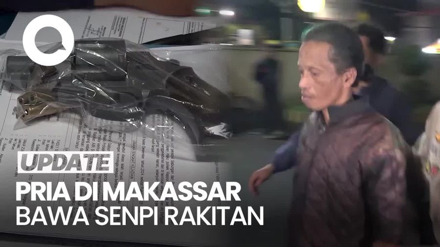 Video: Pria di Makassar Dibekuk saat Operasi Nataru, Bawa Senjata Api Rakitan
