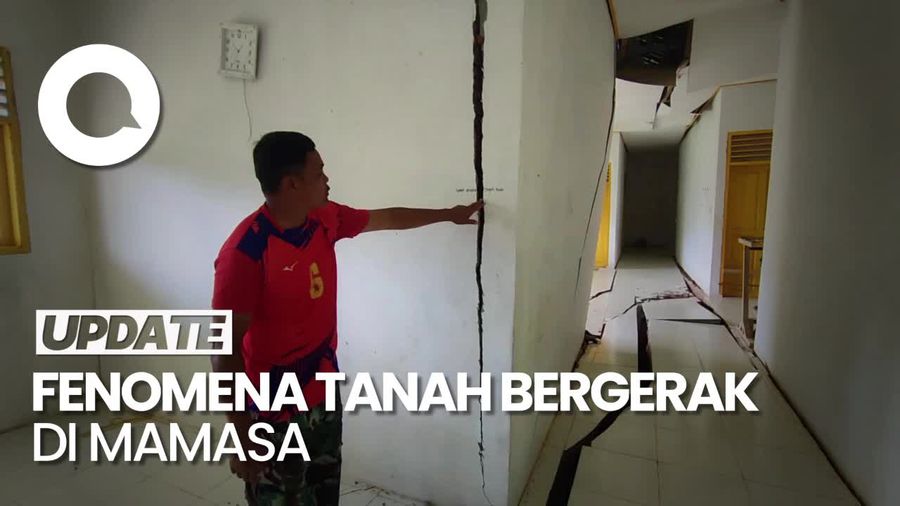 Video: Fenomena Tanah bergerak, Gedung Asrama Sekolah di Mamasa Terancam Ambruk