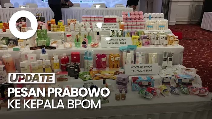 Video: Prabowo Minta Kepala BPOM Sikat Penyelundupan Kosmetik dan Pangan