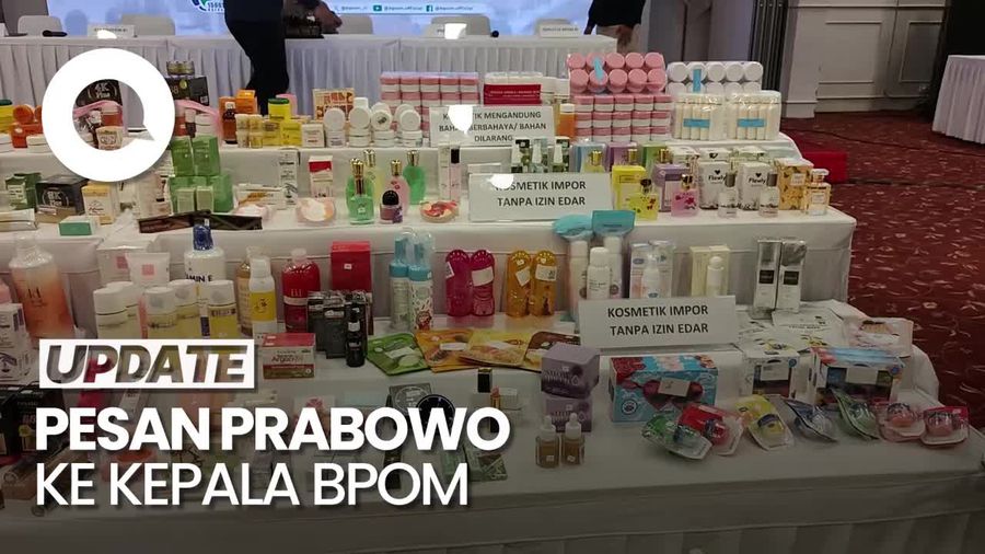 Video: Prabowo Minta Kepala BPOM Sikat Penyelundupan Kosmetik dan Pangan