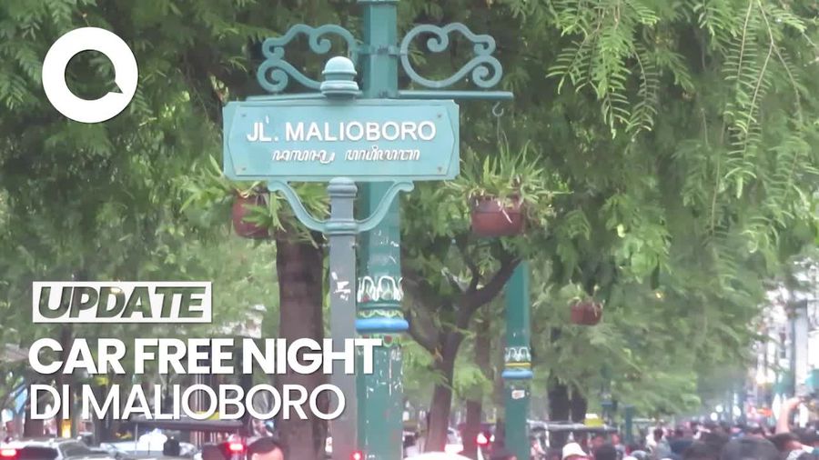Video: Puncak Tahun Baru, Malioboro-Tugu Pal Putih Ada Car Free Night