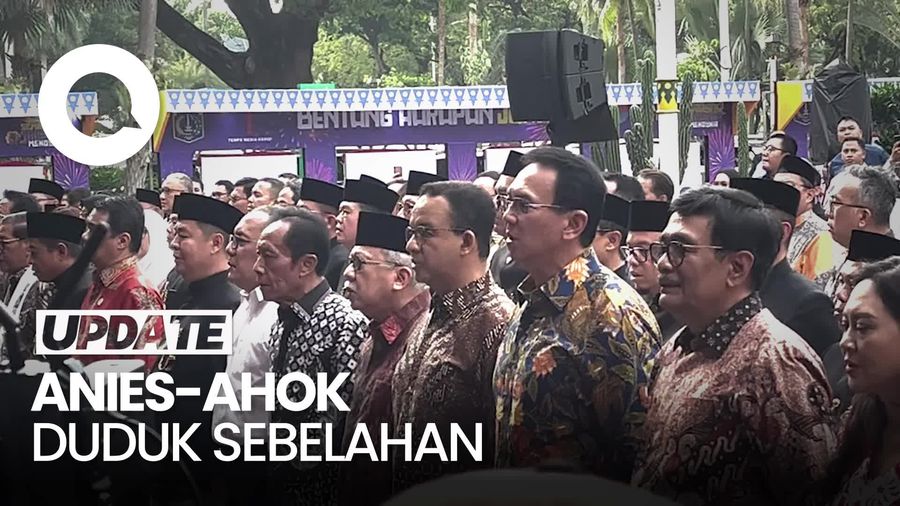 Video Anies dan Ahok Duduk Sebelahan Saat Hadiri Acara di Balkot