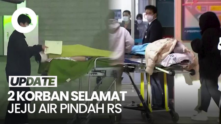 Video 2 Korban Selamat Jeju Air Pindah RS untuk Perawatan Spesialis