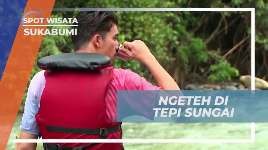 Menikmati Teh Santai di Tepi Sungai Sukabumi