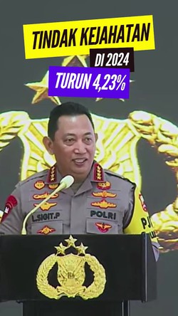 Video: Kapolri Sebut Kejahatan di 2024 Turun 4,23%