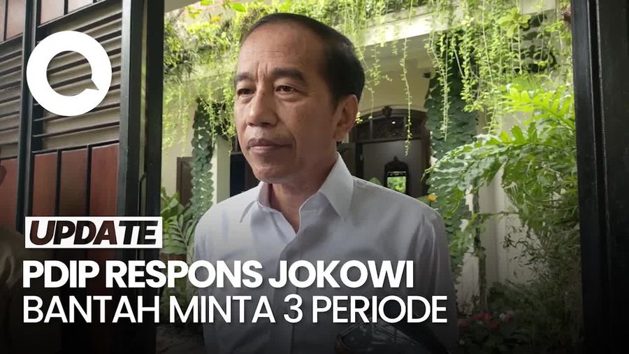 Video PDIP soal Jokowi Bantah Minta 3 Periode: Jadi Bahan Tertawaan Publik 
